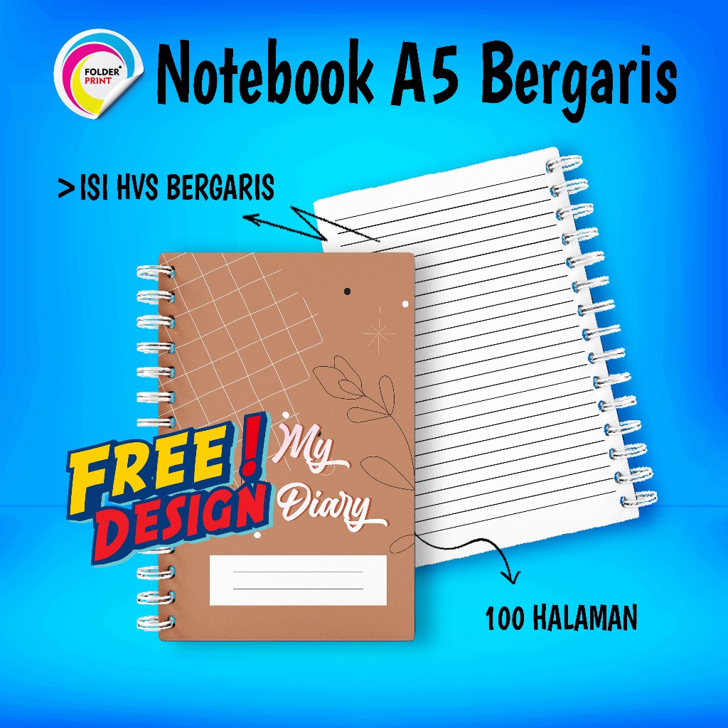 

Notes Custom Bergaris Block Note A5 Spiral 100 Halaman Cover Depan