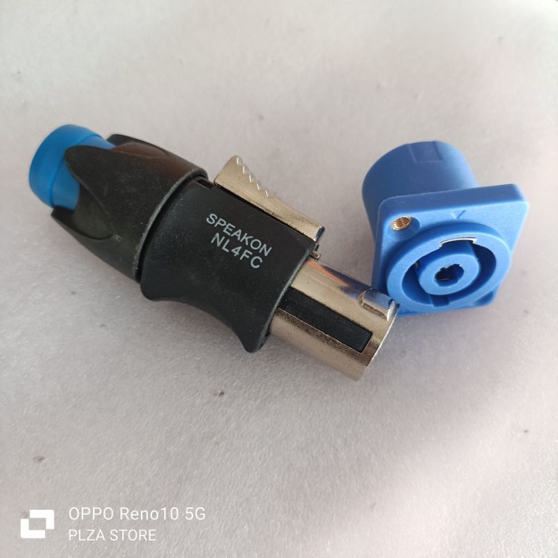 1.SET JACK SPEAKON NEUTRIK/GEISLER+SOCKET SPEAKON Biru drat/Jack spikon Neutrik/Geisler+Soket spikon