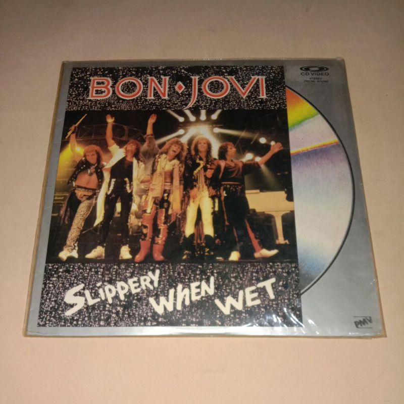 laser disc musik bon jovi slippery when wet