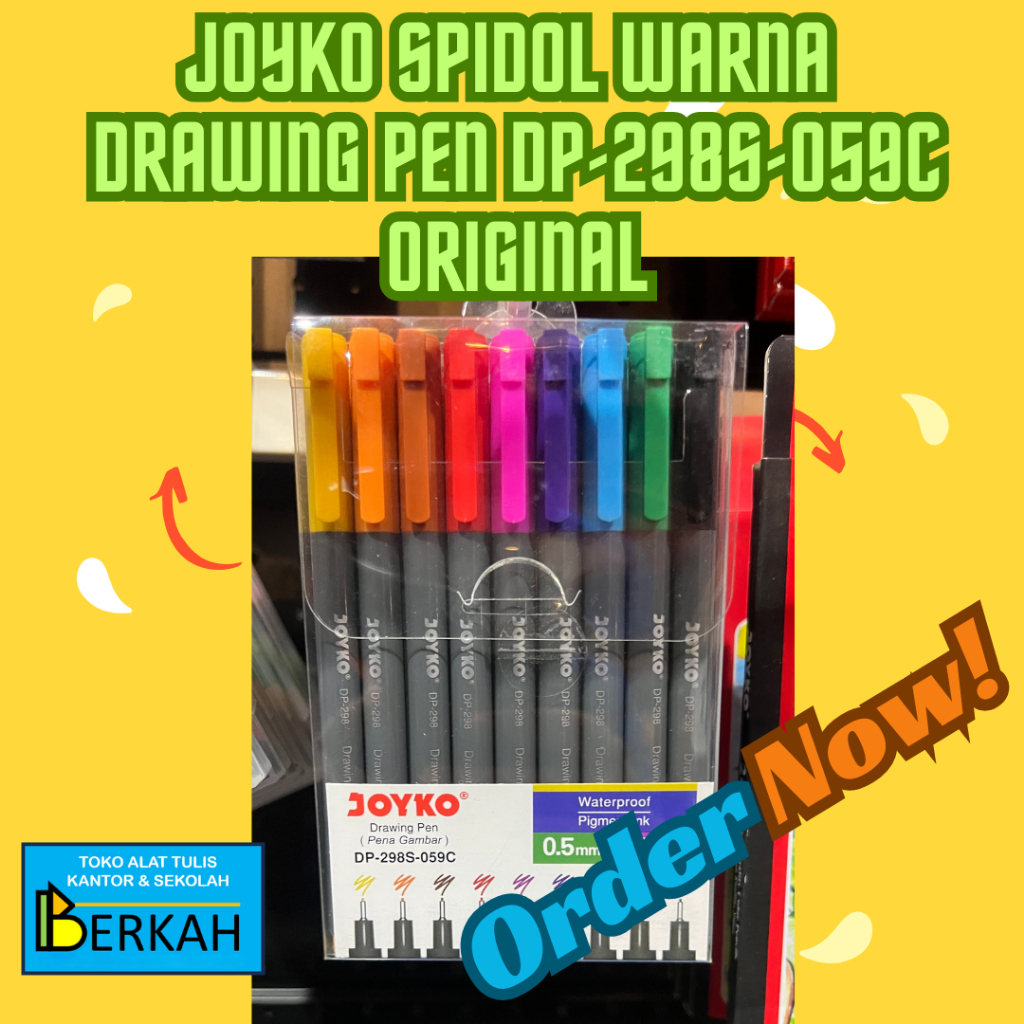 

Spidol Warna Joyko Drawing Pen DP 298S-059C