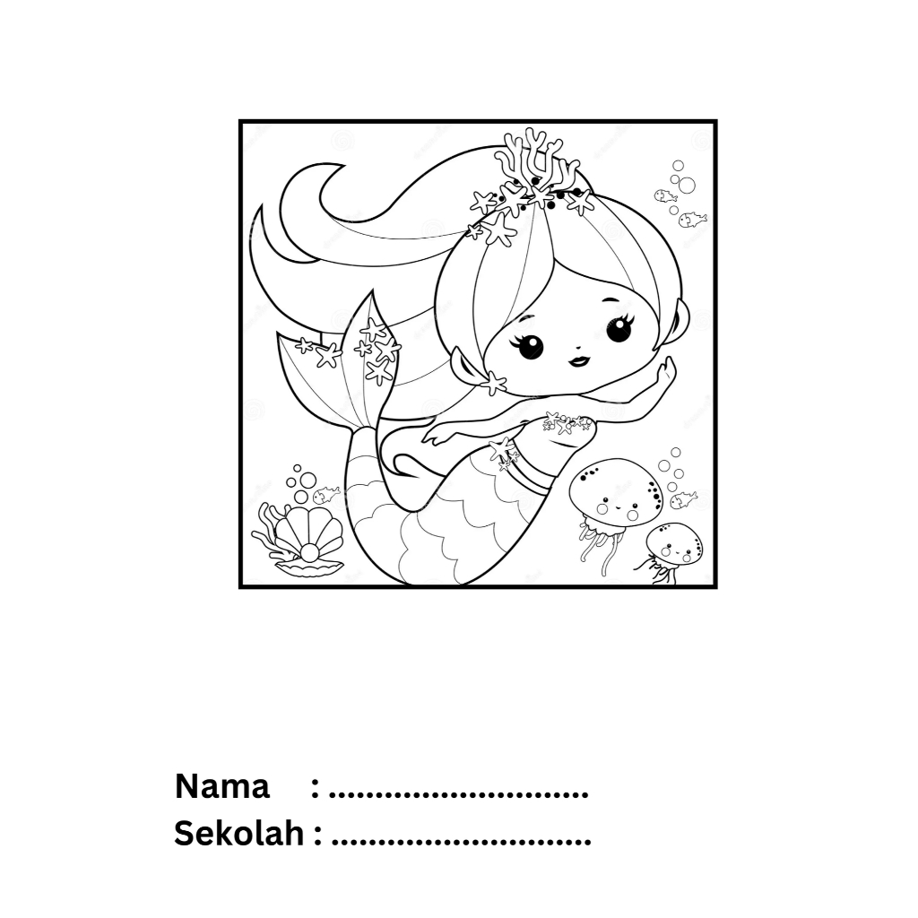 

Gambar A5 untuk Diwarnai - Kreasikan Dunia Anak dengan Warna [Mermaid]