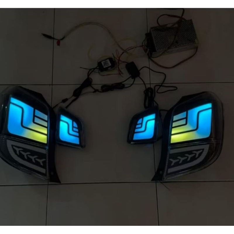 Stoplamp Agya Ayla 2019 Full custom RGB Matrix padlepop