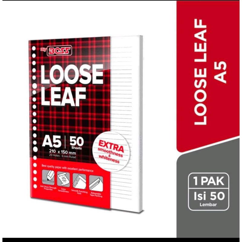 

Loose leaf a5 50 BigBoss