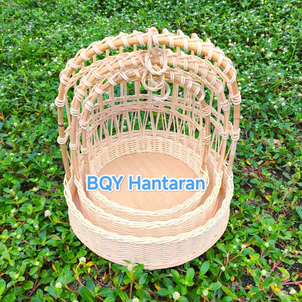 keranjang hantaran rotan parcel sangkar rotan (isi3) / keranjang parcel hantaran seserahan hampers /