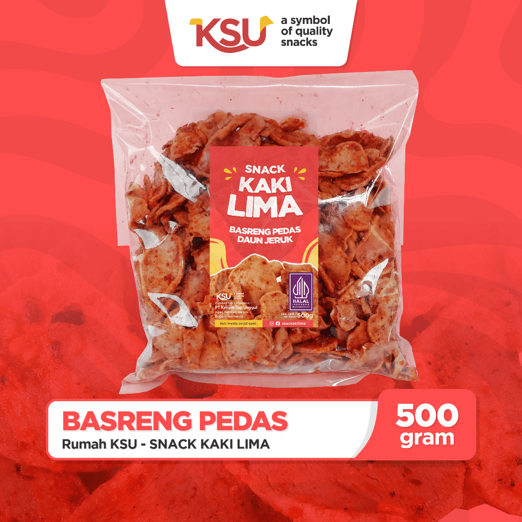 

(Bundle 1pcs) Basreng pedas 500g