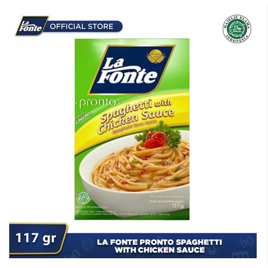 

La Fonte Spaghetti Instant Saus Ayam 117 Gram