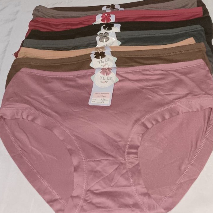 Extra Teli Celana Dalam Wanita Jumbo Impor Isi 6pcs By Sorex