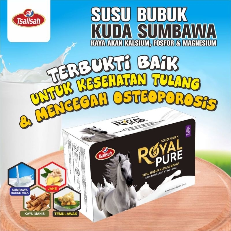 

susu bubuk kuda Sumbawa 23gram isi 10 sachet baik untuk kesehatan daya tahan tubuh