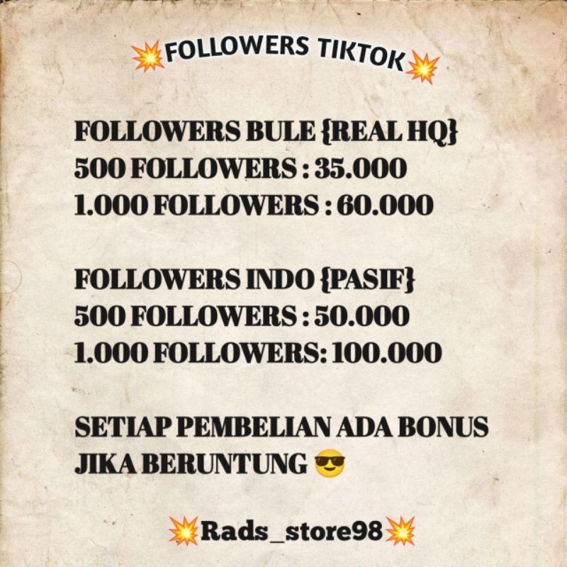 FollowersTiktokMurah