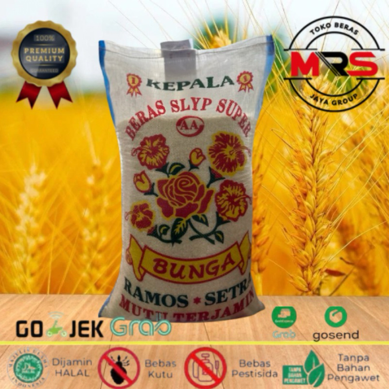 

BERAS KEPALA SLYP SUPER CAP BUNGA (LITERAN) 5LITER,10LITER&20LITER