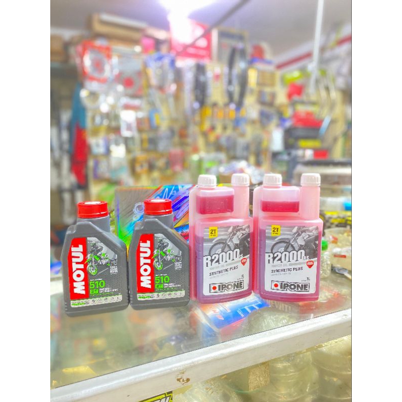 oli samping 2 tak  MOTUL & IPHONE 1 liter