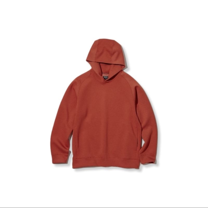 Jaket Uniqlo Pullover Sweat Dry Ultra Strech Orange Second M