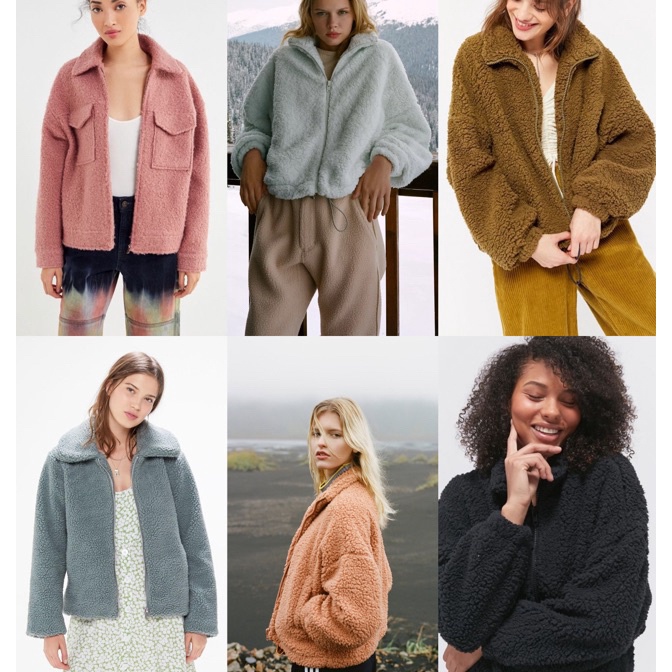 Eksklusif U O Fuzzy Fleece Teddy Jacket