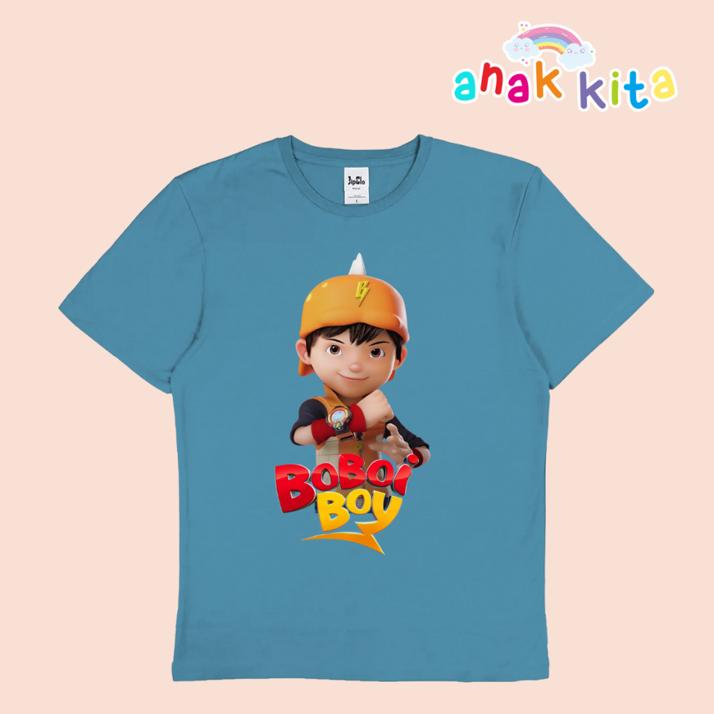 Kaos Anak Boboiboy Halilintar Code B1 | T-Shirt Anak Kita Usia 1-10 Tahun Katun 30s | Baju Kaos Dist