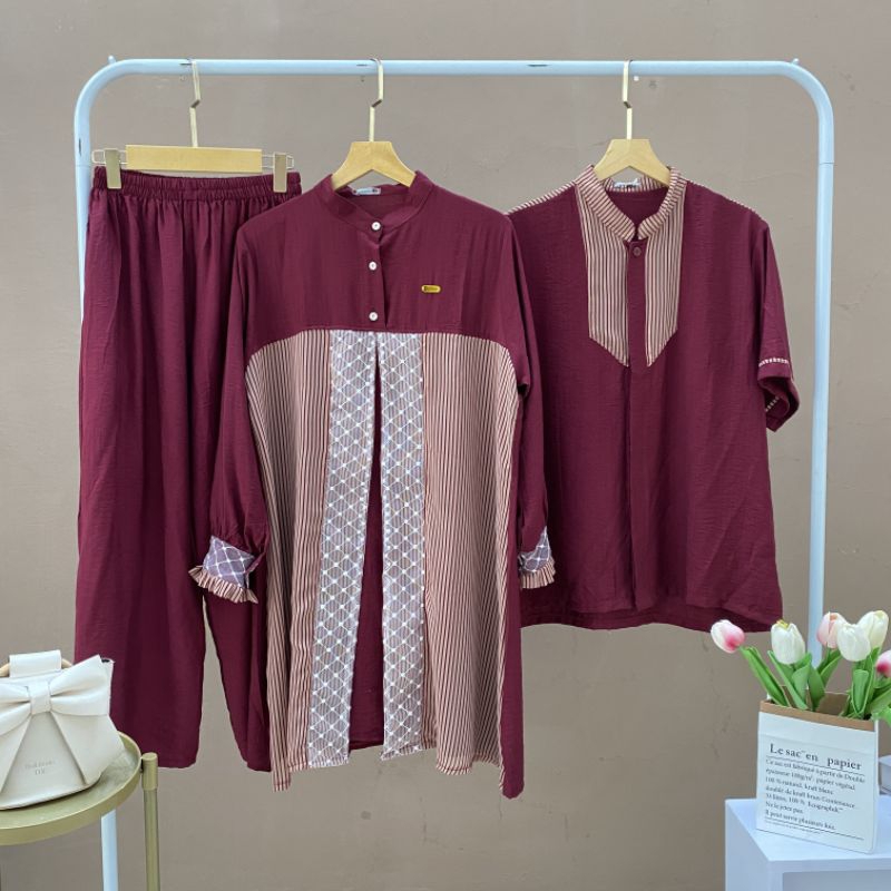 Eshantai Big Size Omara One Set Couple LD 120 125 One Set Couple | One Set Couple Jumbo Wanita Pria 