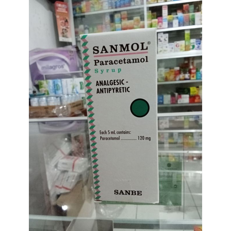 SANMOL SIRUP 60 ML/SIRUP DEMAM ANAK/SIRUP DEMAM AMPUH/SIRUP PARACETAMOL