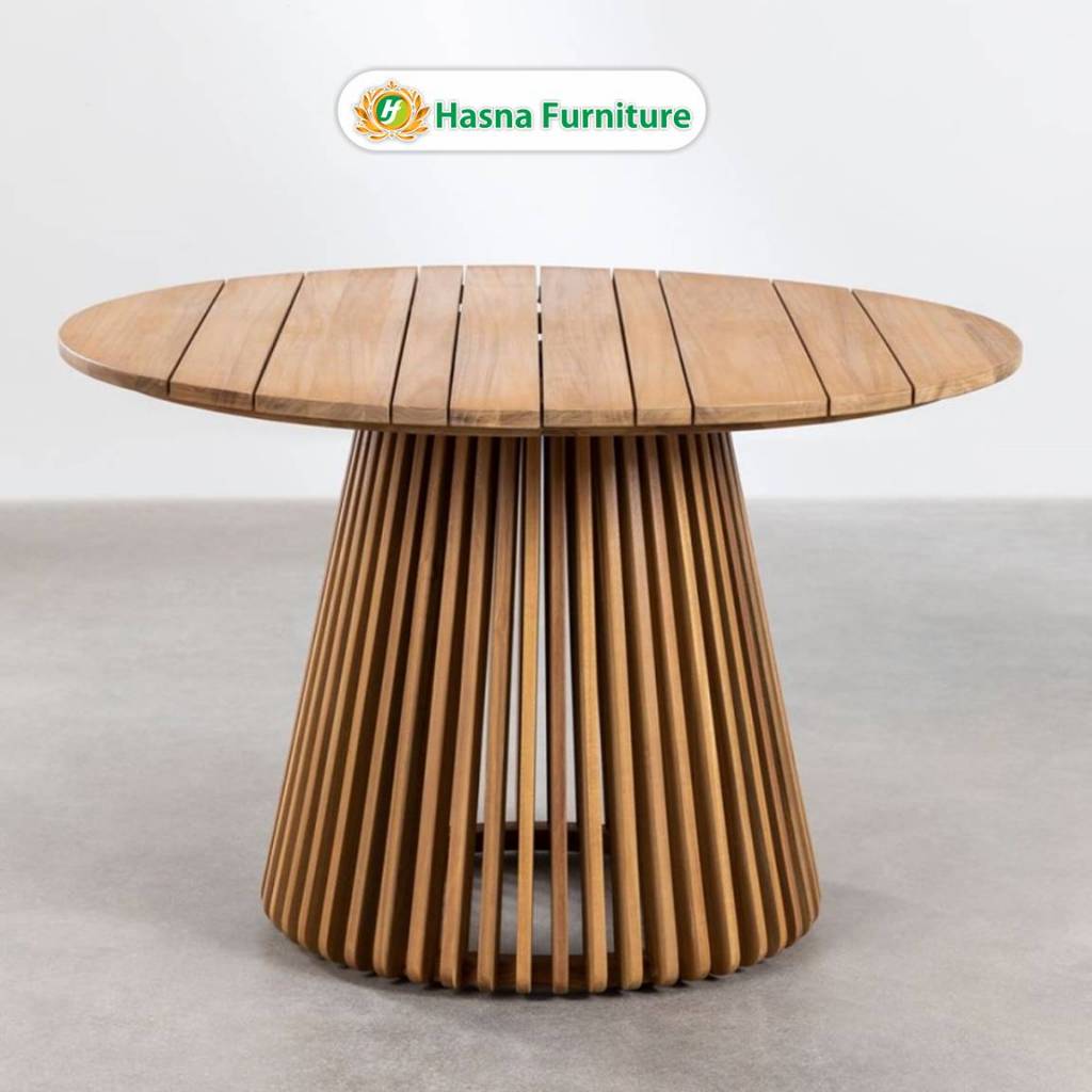 Meja Makan Bulat Minimalis Meja Makan Kayu Jati