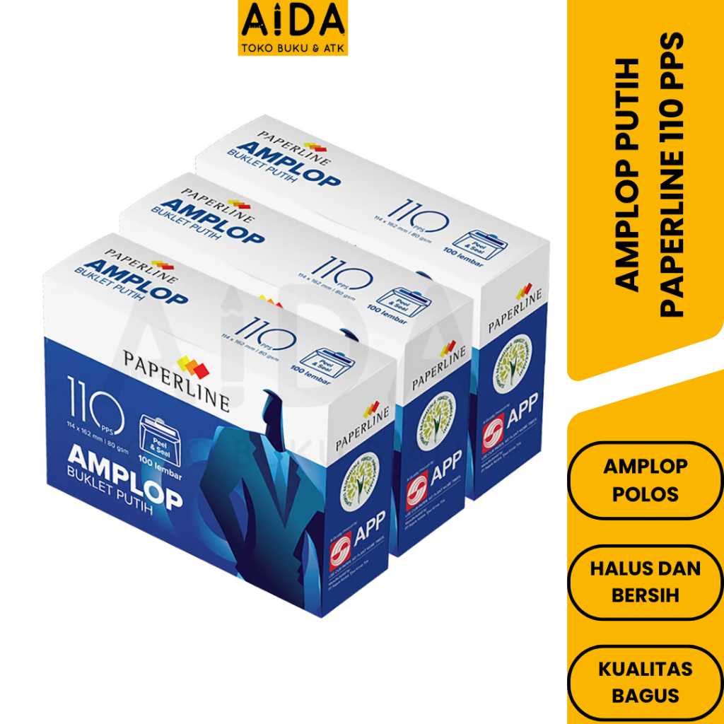 

Amplop Polos Putih PAPERLINE 110 PPS 80GSM