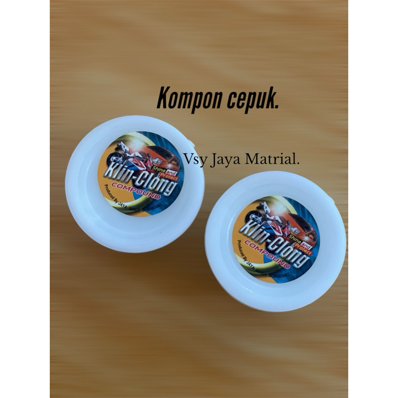 Kompon Cepuk Bagus // KLIN CLONG Rubbing Compound Putih Ivory Kecil //  Kompon Motor Mobil