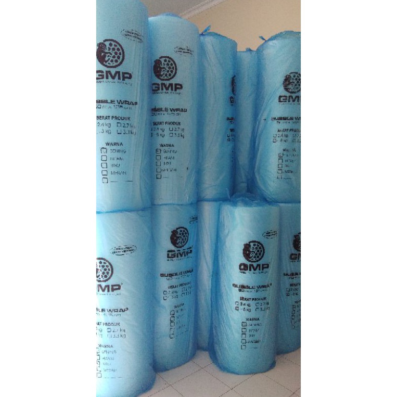 

KODE F63K BUBBLE WRAP ROLL PACKING GMP MURAH WARNA PUTIH HITAM 3KG PLASTIK TRANPARAN