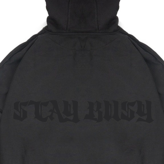 Troy Company Hoodie Boxy Oversize Black Noir - Hoodie Boxy Oversize Hitam HB 2837