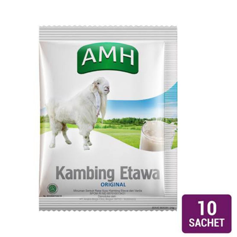 

AMH Susu Kambing Etawa 10pcs / AMH Susu Kambing Etawa original sachet