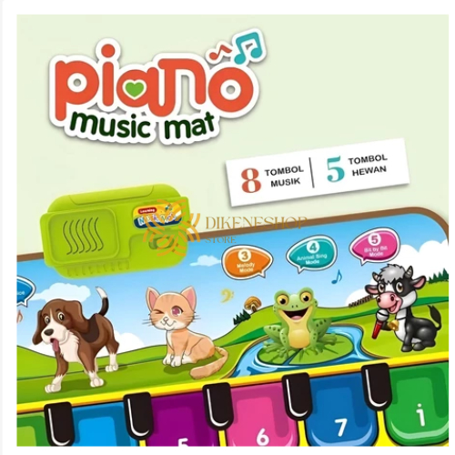 Playmat Karpet Piano Mainan Alat Musik Anak Kecil Mainan Edukasi Latih Kreativitas Musik Permainan S