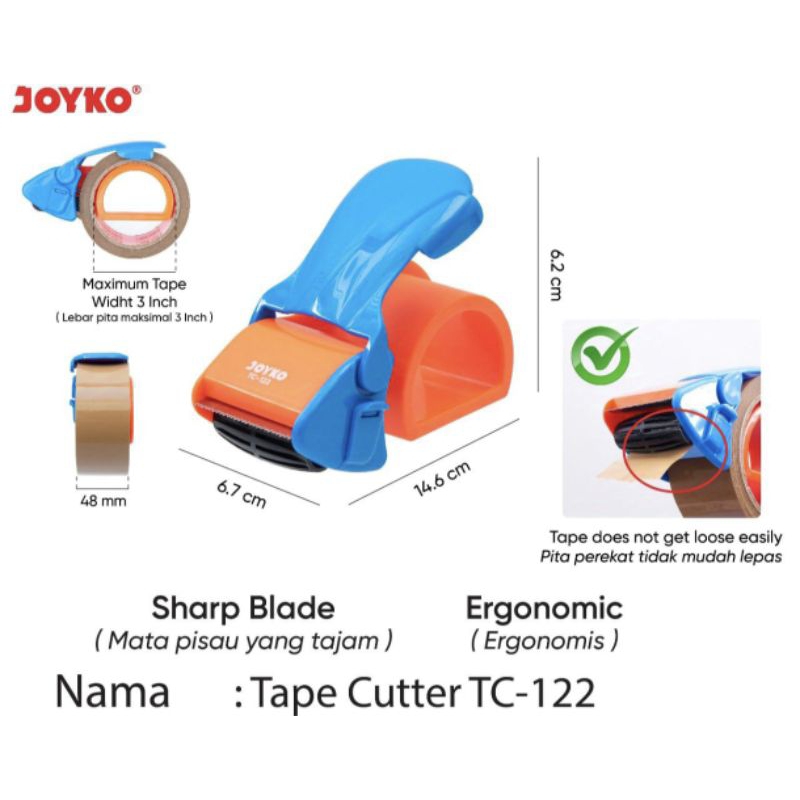

Tape Dispenser Joyko TC-122 (1pcs)