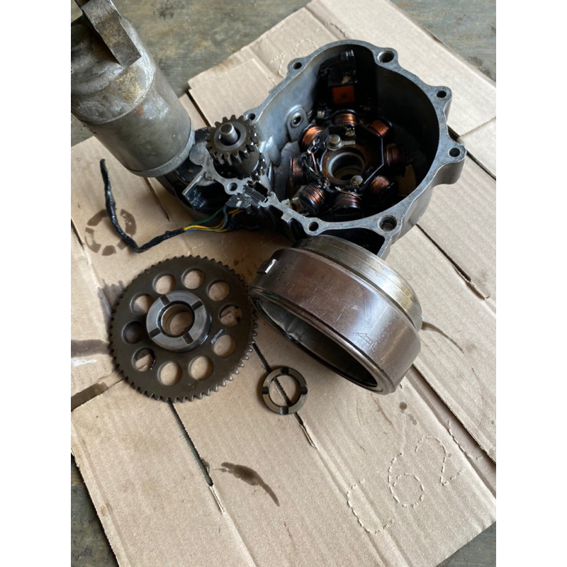 Doble stater set megapro primus blok stater magnet spul megapro primus original ahm cabutan