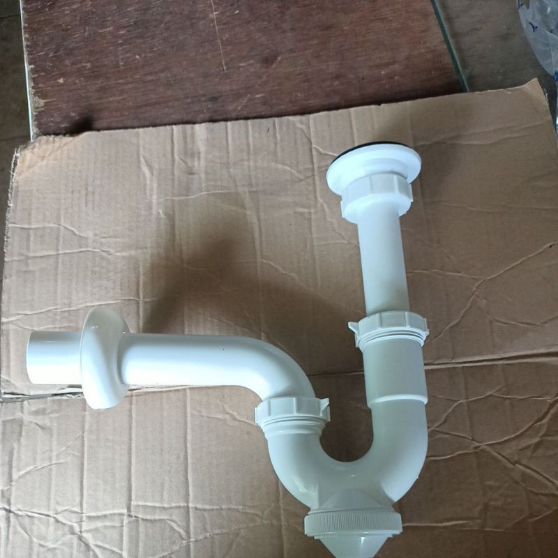 Sifon Wastafel PVC / Saringan Wastafel Plastik / Sifon Angsa / Avur/Afur wastafel solfex