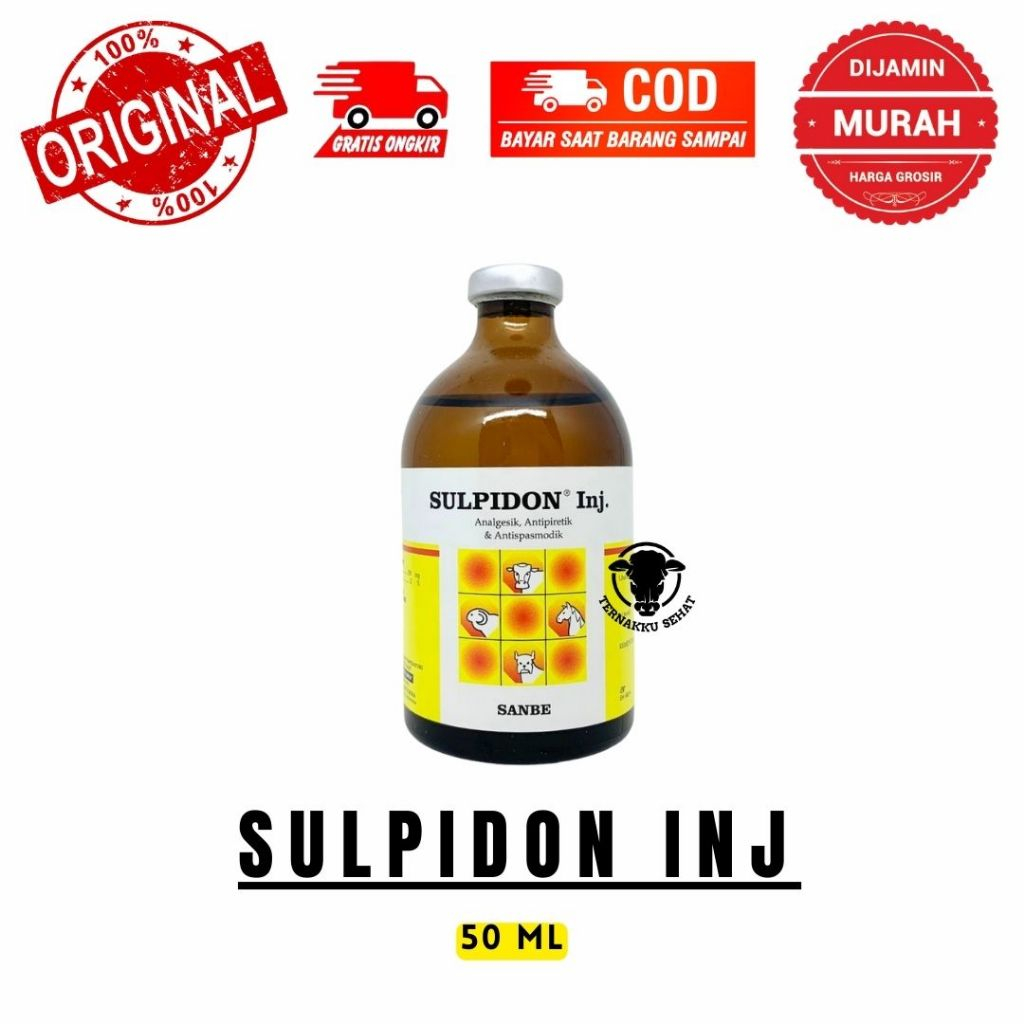 SULPIDON 50 ml SANBE - Obat Pereda Sakit Hewan Analgesik Antipiretik SANBE