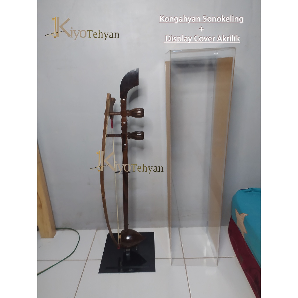 ALAT MUSIK TEHYAN / KONGAHYAN DENGAN COVER DISPLAY FULL AKRILIK ALAT MUSIK GESEK BETAWI