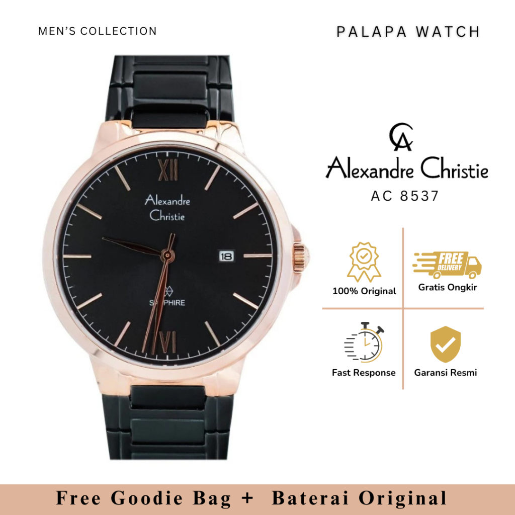 Jam Tangan Pria Alexandre Christie AC 8537 / AC8537 Sapphire Original