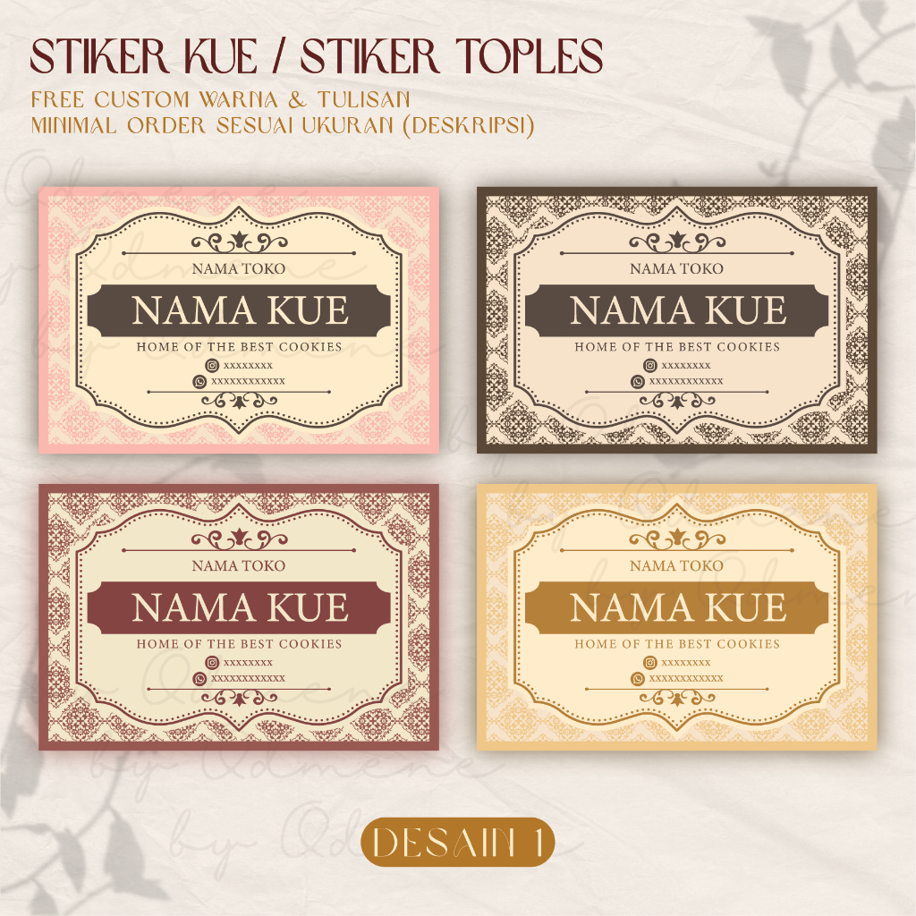 

Stiker Anti Air Toples Kue Lebaran / Stiker Vinyl Label Kemasan / Stiker Vinyl Makanan by Odmene