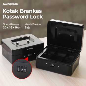 

Kotak Uang Brankas Dokumen Password Lock 20x16x9CM - HC66008 - Black