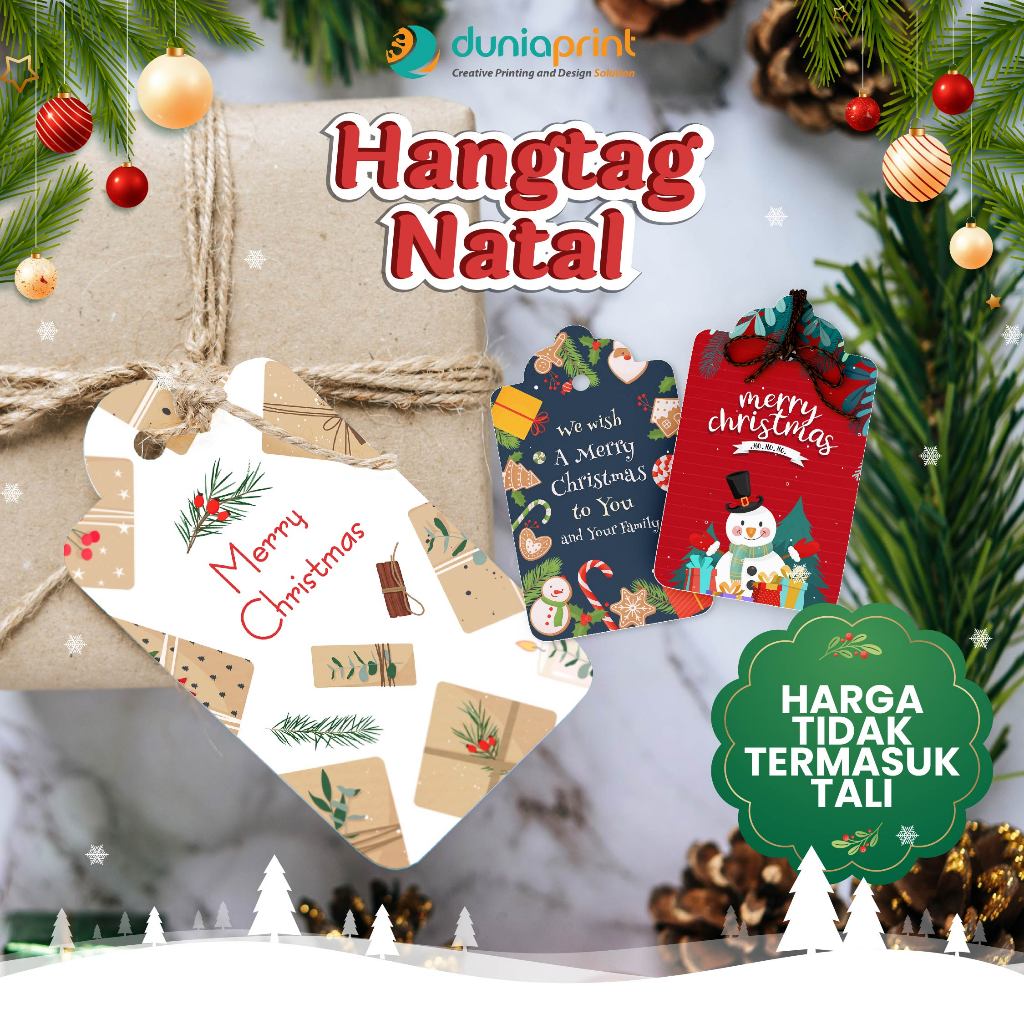 

Hang Tag | Hang Tag Custom | Hang Tag Natal dan Tahun Baru 2025 | Cetak Label Produk | Hangtag Produk | Cetak Label Produk | Dunia Print