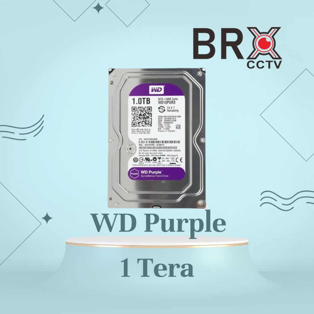 HARDISK 1 TERA WD PURPLE