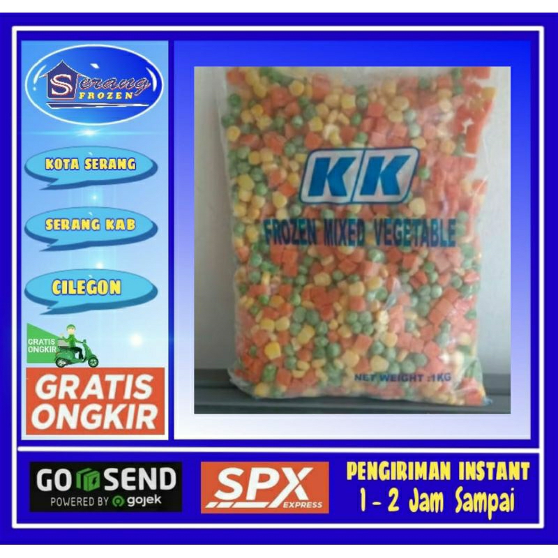 

Sayur Mix 1Kg, Sayur Frozen,kurir instan, Frozen Serang