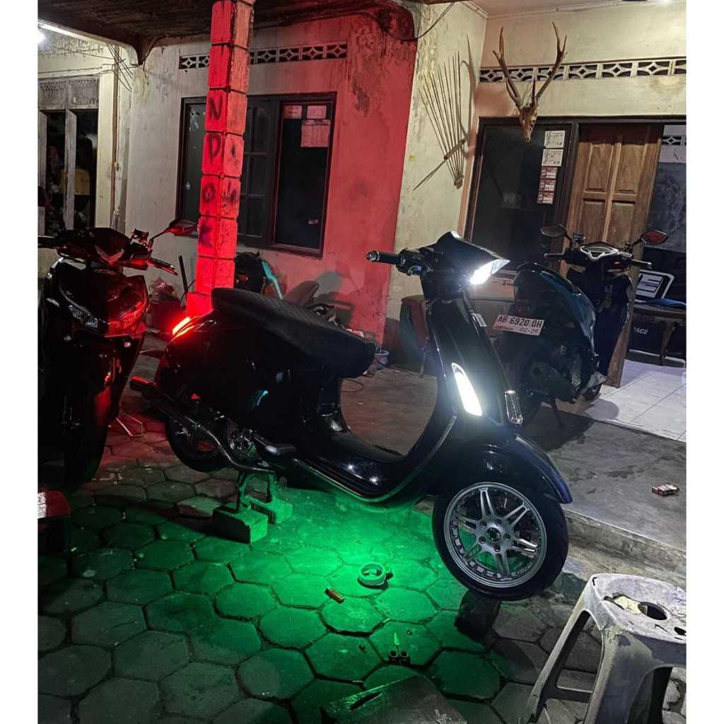 LED LAMPU VARIASI KOLONG MOTOR MOBIL TRUK COB KACA 6 LED 12V 24V 24 VOLT