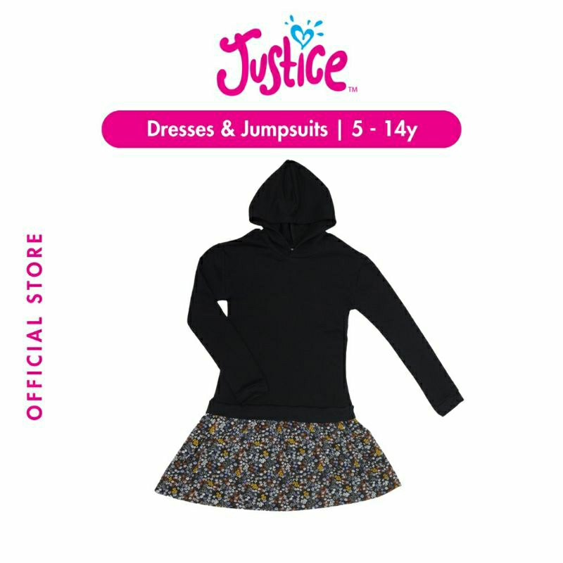 justice rok hoodie anak perempuan