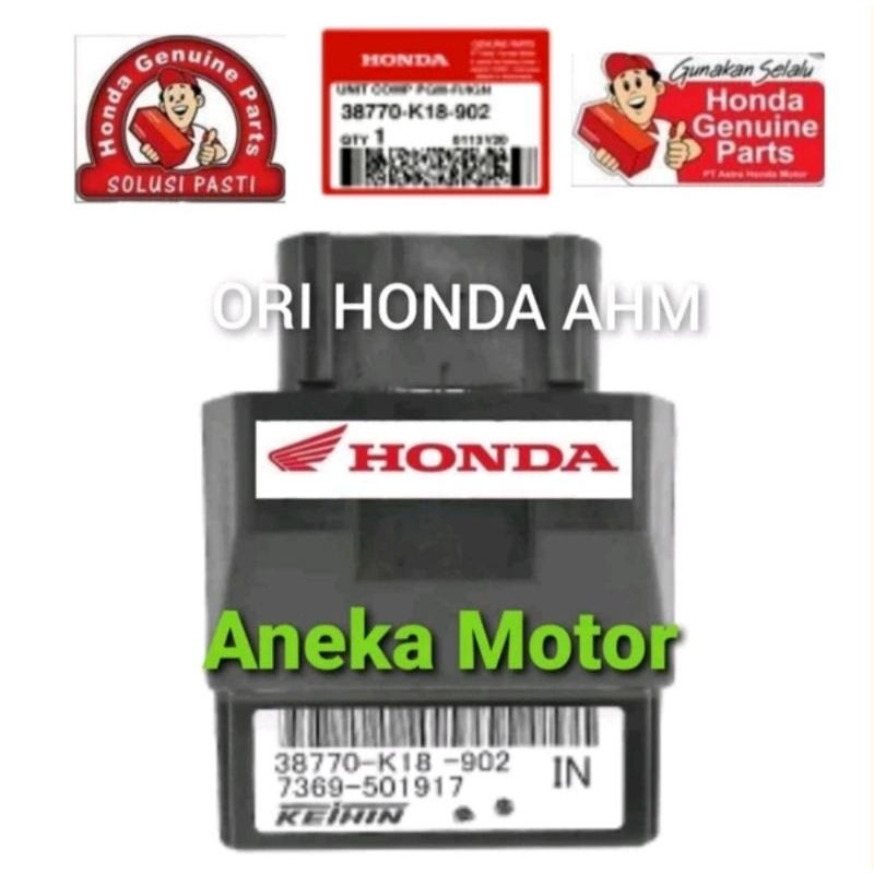 38770 K18 902 ORI HONDA AHM PGMFI ECU ECM Honda Verza 150  100% Original Honda AHM 38770-K18-902
