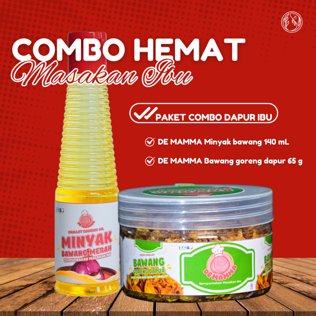 

Bawang Goreng dan Minyak Bawang DE MAMMA. Kombo hemat masakan ibu