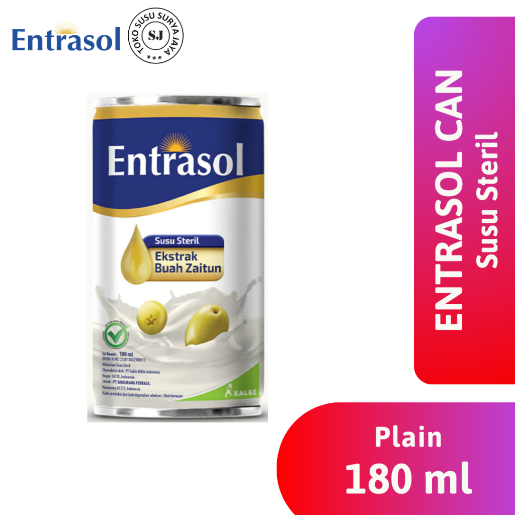 

Entrasol Can Susu Steril Entrasol Kemasan Kaleng 180 ml (susu siap minum)