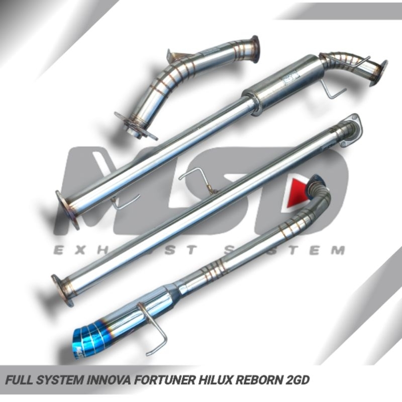 Knalpot Full System Innova Reborn Diesel 2Gd Fortuner VRZ MSD Exhaust