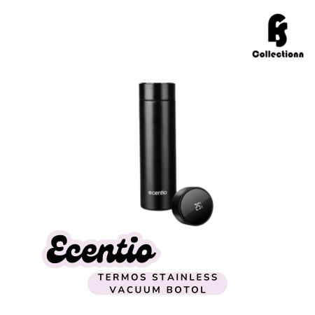 Ecentio Termos Air Panas 304 stainless Vacuum Flask Botol 500ml Led Display /Tumbler cerdas LED suhu