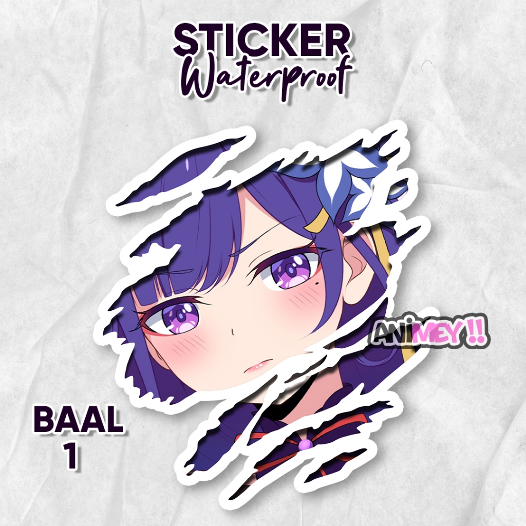 

Stiker Scratch Ba'al Genshin Impact / Sticker Anime Waterproof