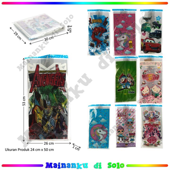 

[Mainanku] Kantong Plastik Ulang Tahun L 24x50 cm 10 Pcs