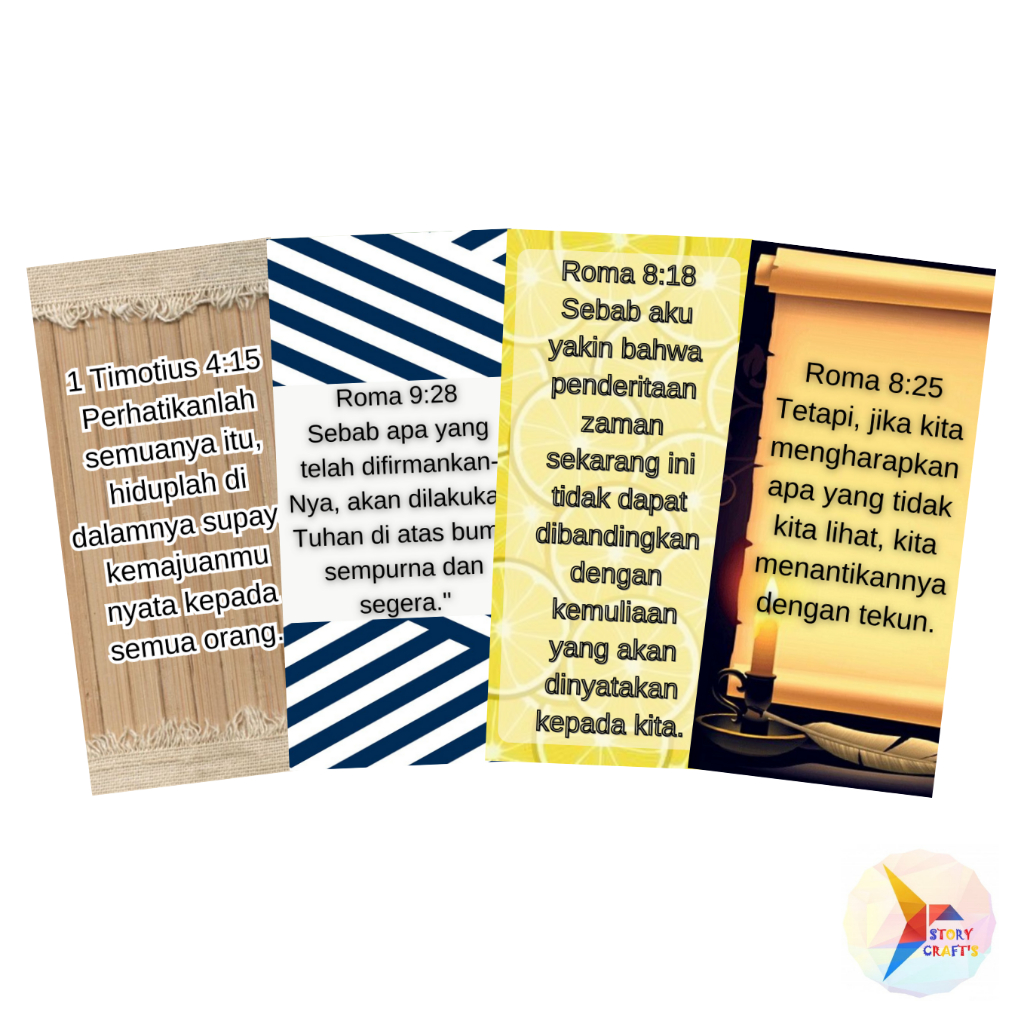 

Pembatas Buku Ayat Emas Alkitab Tema Ilmu Pengetahuan dan Masa Depan