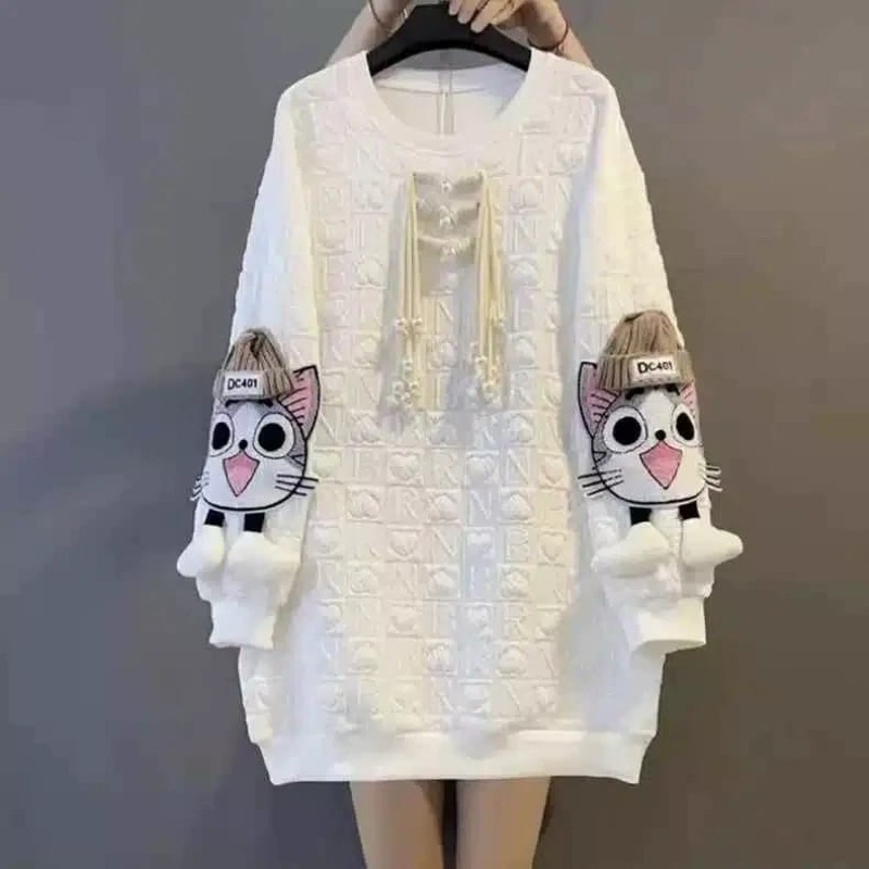 Hoodie Import China Cute Cat