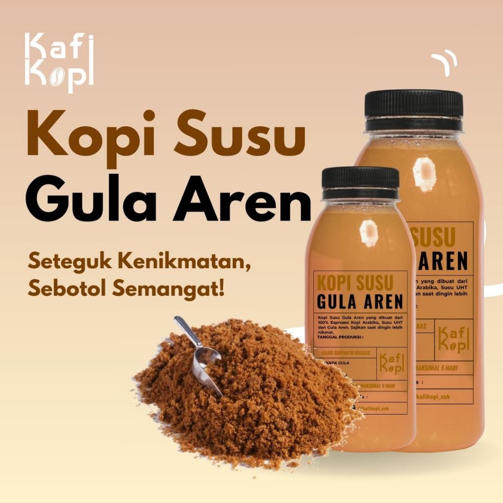 

Kafi Kopi Susu Gula Aren 1000ml/250ml - Ready To Drink